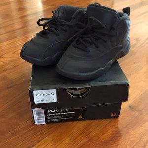 Jordan 12 retro wntr black toddler size 10